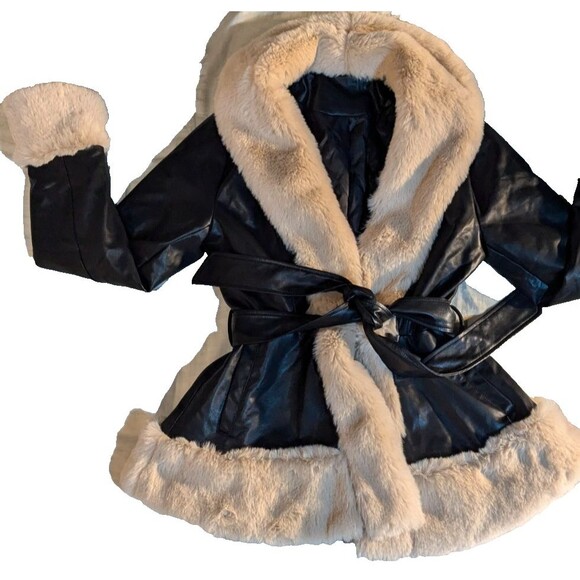 Womens S Warm Faux Fur Fluffy Coat Fleece Jacket Party Outwear Winter Fashion - Picture 5 of 6